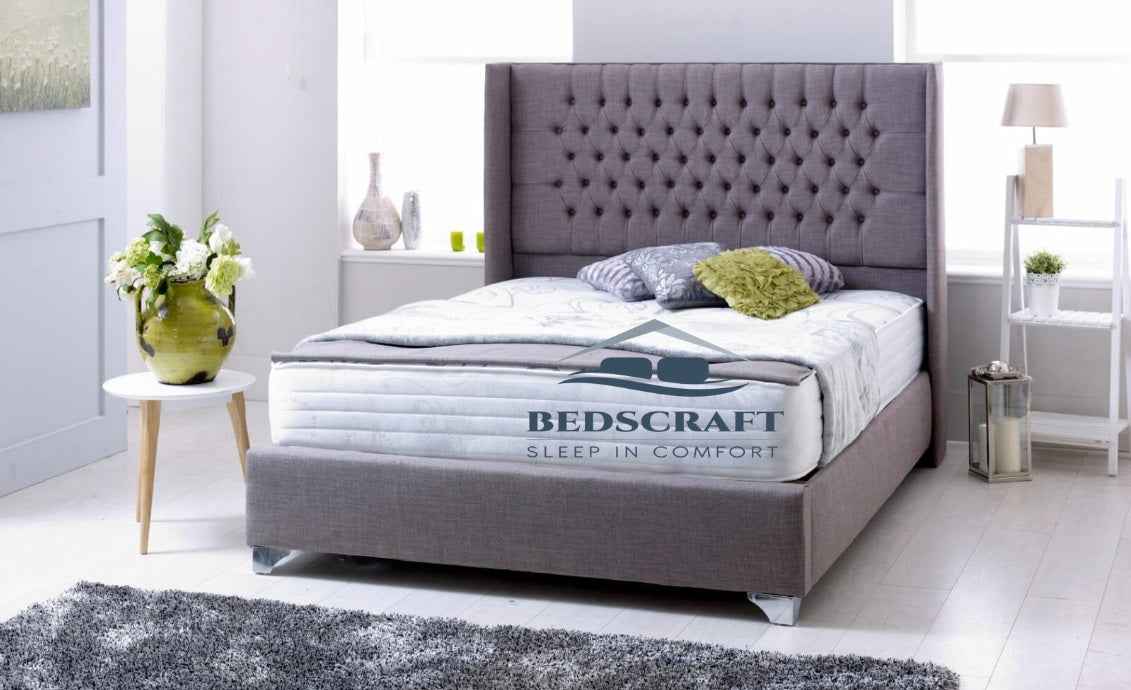 Classic Wingback Bed