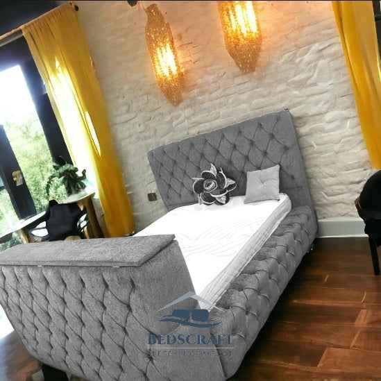 Grey TV Beds - Double, King Size and Super King Size