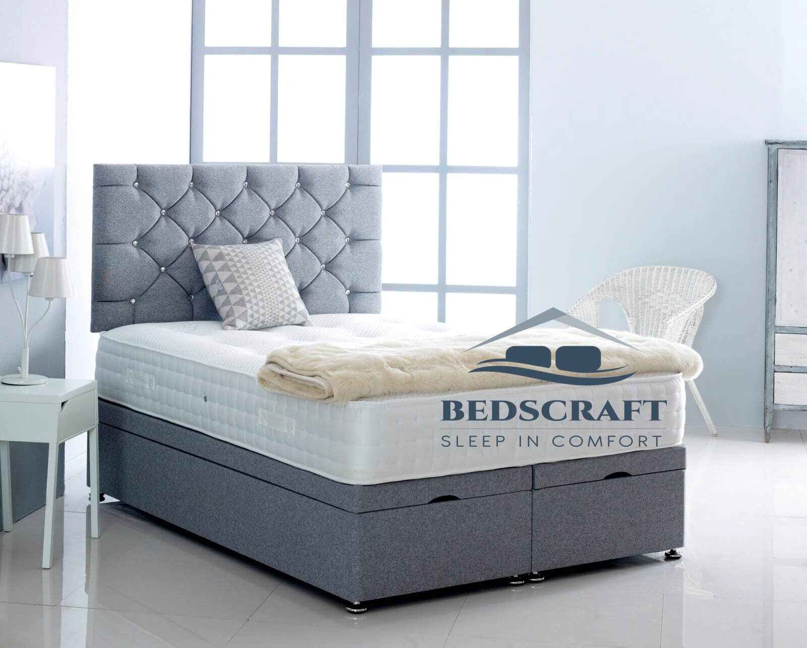 Ottoman Bed Divan and Mattress Set