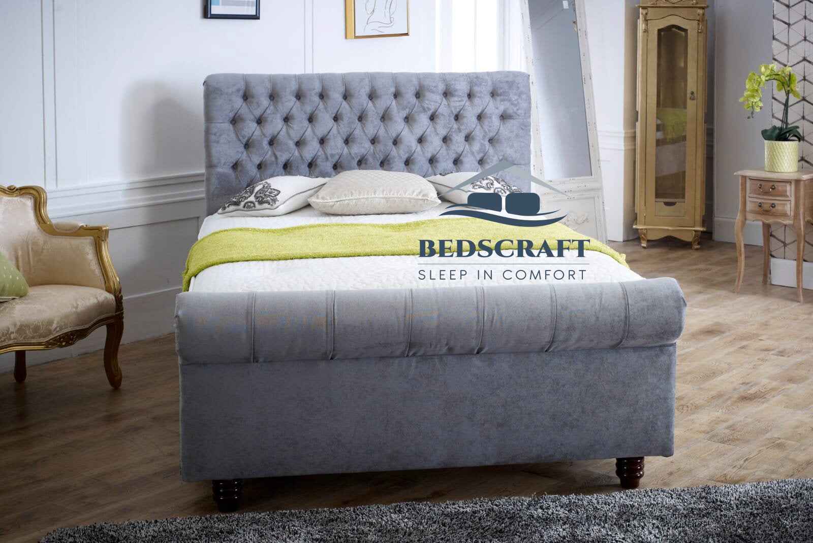 Diego Sleigh Bed